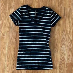 Striped Vneck Shirt